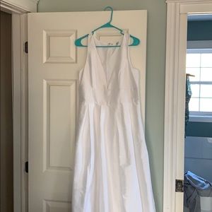 EShakti White Dress with Pockets size 10